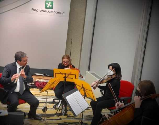 Concerto del quartetto "Allegri con brio" presso il Grattacielo Pirelli Regione Lombardia