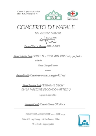 Concerto 18 Dicembre 2022